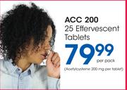 ACC 200 25 Effervescent Tablets-Per Pack