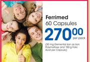 Ferrimed 60 Capsules-Per Pack