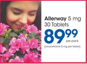 Allerway 5 mg 30 Tablets-Per Pack