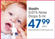 Iliadin 0.01% Nose Drops-5ml Each