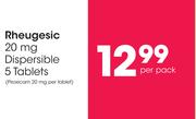 Rheugesic 20 mg Dispersible 5 Tablets-Per Pack
