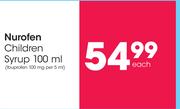 Nurofen Children Syrup-100ml Each