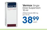 Vermox Single Dose Suspension 10 ml-Each