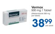 Vermox 500 mg 1 Tablet-Per Pack