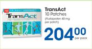TransAct 10 Patches-Per Pack