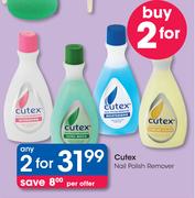 Cutex Nail Polish Remover-For 2 Per Offer