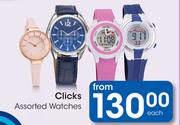 Clicks Assorted Watches-Each