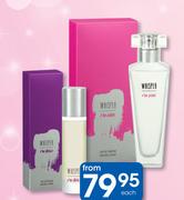 Coty Whisper I'M Bold Or I'M Love EDP-50ml Each