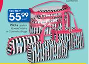 Clicks Lipstick Queen Toiletry Or Cosmetics Bags-Each