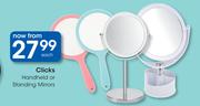 Clicks Handheld Or Standing Mirrors-Each