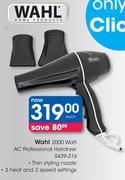 Wahl 200 Watt AC Professional Hairdryer-Each