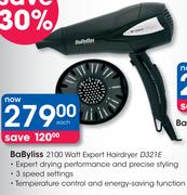 Babyliss 2100 Watt Expert Hairdryer D321E-Each