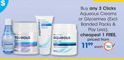 Clicks Aqueous Creams Or Glycerines(Excl.Banded Packs & Pay Less)-Each