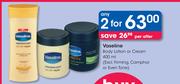 Vaseline Body Lotion Or Cream (Excl.Firming, Camphor Or Even Tone)-2 x 400ml