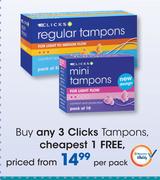 Clicks Tampons-Per Pack