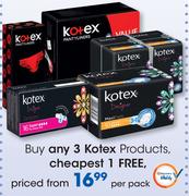 Kotex Products-Per Pack