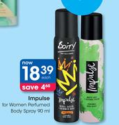 Impulse For Women Perfumed Body Spray-90ml Each
