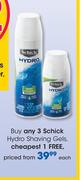Schick Hydro Shaving Gels-Each