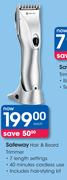 Safeway Hair & Beard Trimmer-Each
