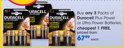 Duracell Plus Power Or Ultra Power Batteries-Each
