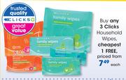 Clicks Household Wipes-Each