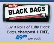 Tuffy Black Bags Rolls-Per Pack