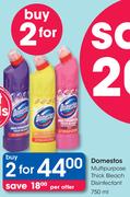 Domestos Multipurpose Thick Bleach Disinfectant-2X750ml
