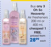 Oh So Heavenly Air Fresheners 200ml/400ml-Each
