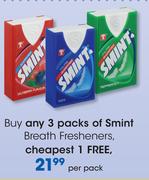 Smint Breath Fresheners-Per Pack
