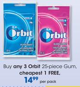 Orbit Gum 25's-Per Pack