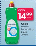 Clicks Pay Less Dishwashing Liquid-750ml Each