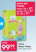 Clicks Made 4 Baby Pants Junior 32's Pack-Per Nappy