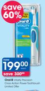 Oral-B Vitality Precision Cross Action Power Toothbrush (Limited Offer)-Each