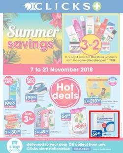 Clicks : You Pay Less (7 Nov - 21 Nov 2018), page 1