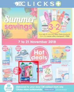 Clicks : You Pay Less (7 Nov - 21 Nov 2018), page 1