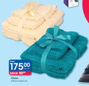 Clicks 6-Piece Towel Set-Per Set