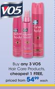  VO5 Hair Care Products-Each