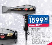 Parlux 3200 1900 Watt Compact Hairdryer-Each
