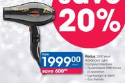 Parlux 2200 Watt Advanced Light Compact Hairdryer-Each