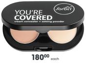 Sorbet You’re Covered Cream Concealer + Setting Powder-Each