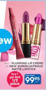 Plumping Lip Creme Or New Superlustrous Matte Lipstick-Each