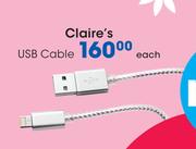 Claire's USB Cable-Each