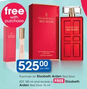 Elizabeth Arden Red Door EDT 100ml With Free Elizabeth Arden Red Door 15ml