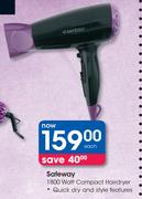 Safeway 1800 Watt Compact Hairdryer-Each