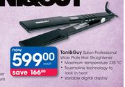 Toni & Guy Salon Professional Wide Plate Hair Straightener-Each