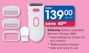 Safeway Battery-Operated Women’s Shaver-Per Set