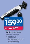 Wahl Quick Style Lithium Trimmer-Each