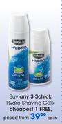 Schick Hydro Shaving Gels-Each