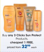 Clicks Sun Protect Products-Each