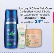 Clicks Skin Care Collection Hand & Body Or Luxury Bath Products-Each